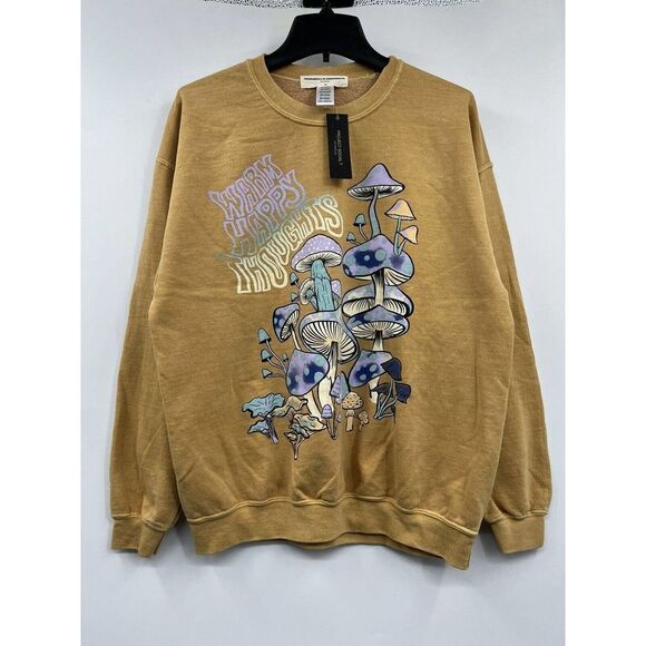 Urban Outfitter Project Social T Warm Happy  Sweat Shirt - Picture 2 of 6